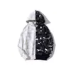 Head Camo Fullzip Bathing Camouflage Ape Hoodie Men Black White Sweatshirt Jacket UK5718271