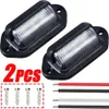 Nuove luci targa per auto a 6 LED impermeabili 12-24V universale per camion camper rimorchio coda targa bianca lampadine laterali