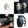 Tasses Creative Grenade Café Tasse d'eau pratique avec couvercle Cadeaux drôles Grenade Creativa Taza de Cafe T2005063967973 Drop Delivery Hom Dhftn