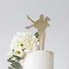 Party Supplies 1PC MR&MRS Black Wedding Cake Topper Decorations Mariage Decorating Baking Tools