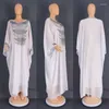 Etnische kleding Turkije jurken voor vrouwen Afrikaanse ontwerper 2024 Bazin Riche lange Dashiki boor gewaad avondjurken