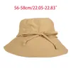 Berets Women Summer Foldable Wide Wired Brim Sun Hat Outdoor Travel UV Protection Elegant Ribbon Bow Solid Color Beach Cap X7XC