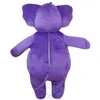 Costume della mascotte dell'elefante viola di dimensione adulta di Halloween per la personalizzazione del supporto di spedizione gratuita per la vendita della mascotte del personaggio dei cartoni animati del partito