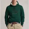 Moda outono e inverno marca de luxo designer Polo Laurenss masculino clássico com capuz suéter de pelúcia pulôver