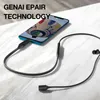 Fones de ouvido fones de ouvido sem fio genai bluetooth 5.2 fones de ouvido 30 horas de reprodução conexão magnética esportes fones de ouvido para correr com microfone