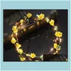 Hårtillbehör blinkande LED GLOW Flower Crown pannband Lättparty Rave Floral Garland Wreath Wedding Girl Headpiece Decor D Drop Dhmts