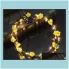 Haarschmuck Blinkende LED-Glühen-Blumenkrone Stirnbänder Licht Party Rave Blumengirlande Kranz Hochzeit Mädchen Kopfschmuck Dekor D Drop Dhmts