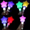 100 pz KTV Club Forniture Puntelli Pentagramma Bastone Led Luce Star Tifo Glow Concerto Matrimonio Festa di Festa Bastoni SN4411