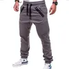 Pantalones para hombre Casual Deportes Hombres Ropa de moda Cargo Cremallera Decoración para 240111