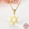 Pendants TONGZHE Collare Magen Star Of David Pendant 925 Sterling Silver Israel Chain Necklace Women Judaica Jewish Men Jewelry 2019