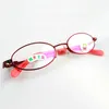 Lunettes de soleil Cadres Eagwoo Métal Enfants Lunettes 44mm Large Garçon Fille Bébé Suitale Silicon Nose Pads Super Light Bleu Violet Argent Rouge