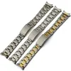 13mm 17mm 20mm Rolex için İzle Erkek Kadınlar İzle Kemer Yeni Gümüş veya Altın Kavisli Son Sold SS Watch Band Strap289v