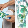 Men's Socks 2Pcs Acupressure Physiotherapy Massage Relieve Feet English Tired Point Foot Full Illustration Reflexology Sock