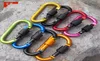 8 cm aluminiowy aluminiowy karabinek klip klawiszowy MultiColor Camping Klaping Snap Hook Zestaw podróży na zewnątrz Quickdraws DLH0567471086