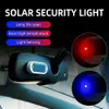 New Car Security Light Solar Powered Wireless Alarm Anti-Theft Caution LED Imitation Lamp Flashing Warning Auto Simulated Lights