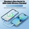 Cell Phone Banks Portable safe Auxiliary Spare External Magnetic Battery Pack Power Bank Wireless Charger For iphone 12 13 14Pro Max PowerbankL240111