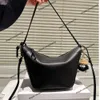 Top designer tas enkele schouder crossbody handtas dames nieuwe hoogwaardige lederen ritssluiting tas met grote capaciteit met de handheld luxe casual dumpling tas