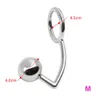 40/45/50mm Metal Anal Hook with Penis Ring for male Anal Plug Penis Chastity Lock Fetish Cock Ring Sex Toys for Men 240110