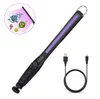 21LED PORTABLE GERMICIDAL UV LAMP Handhållen Desinfektion Stick Uppladdningsbar UV Bakteriell steriliserande ljus dödar Mites Hushåll LA1504802