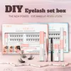 Brushes Finydreamy Diy Lash Extensions Cluster Kit Individual Black Glue for Eyelashes Coating Tweezers Remover Korean Cosmetics Makeup