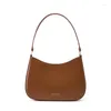 Вечерние сумки, роскошная сумка подмышки из натуральной кожи, весна/лето 2024, нишевый дизайн, женская белая модная сумка на плечо
