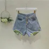 Jeans Casual Frayed Design Shorts Jean Women Oversize 5xl Korean Fashion High Waist Summer Short Denim Pants Wide Leg Pantalon Cortos