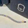 Pulsera diseñador pulsera de lujo joyería para mujeres hombres pulsera de diamantes completo diamante brillante circón blanco espesor pulsera de oro regalo de vacaciones moda estilo hip hop