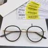 Modedesigner glasögon retro rund ram myopia glasögon kan ändras myopia linser kan också dekoreras med storlek: 48 par 21-145