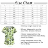 Women's T Shirts Clovers Print Green Scrub Tops St. Patrick's Day Clinic Carers Uniform Staff Blouse V Neck Workwear