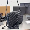 حقيبة الكاميرا المصممة الشهيرة شهيرة Lou Tassel Handbag 5A حقائب كتف من الجلد الأصلي للسيدات سيدة سحاب محفظة