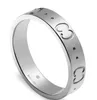 Модное кольцо с буквой G для мужчин, женщин и женщин, унисекс, дизайнерские кольца с призраками, ювелирные изделия, серебристый цвет, размер 5-12