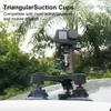 Tripods Triple Ssed Puchar Węglowy statyw SATUND z 360 Ball Head na telefony komórkowe GoPro Insta360 DJI Kamera akcji, przednia szyba