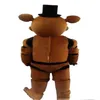 2019 High quality Five Nights at Freddy's FNAF Freddy Fazbear Mascot Costume Cartoon Mascot Custom283O