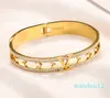 20 Stijl Armbanden Dames Bangle Designer Merk Letter Sieraden Kristal Kunstleer 18K Verguld Roestvrij staal Polsbandje Manchet Mode-sieraden Accessoires