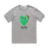 디자이너 Tee Com des Garcons Play Heart Print T-Shirt Comouflage Unisex Japan 최고의 품질 유로 크기