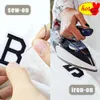 5pcs Bulk Fabrics Letter Iron on Patches Baby for Clothing Kids Alphabet Sew Lot Pack Small Diy Embroidered Thermocollant Stitch