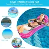 Other Pools SpasHG PVC Inflatable Hammock Bed Foldable Water Floating Bed Portable Leak Proof Nozzle Durable Waterproof Swimming Pool Accessories YQ240111