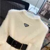 Abito casual da donna Classico maglione da donna vintage abito lungo lavorato a maglia Abbigliamento di stilista lettera intera di lusso Abiti basic e casual di alta qualità