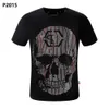 Homens camisetas Plein Bear Camiseta Mens Designer Camisetas Phillip Plein Crânio Philipps Plein Homem T-shirt Clássico de Alta Qualidade Hip Hop Plein Phillip ECU1