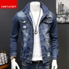 Весенне-осенняя хлопковая вышивка с буквами, дизайнерская мужская роскошная одежда, молодежные мотоциклетные мужские джинсовые куртки, верхняя одежда, пальто 240110