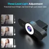 Webcams 60FPS 1080P HD Webcam Autofocus Streaming Web Camera EMEET C970L com Ring Light para PC/Zoom/Skype/Tiktok/MacL240105