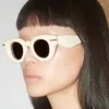 Солнцезащитные очки Senta Women Cat Eye Heb Hanse Glasses Vintage Round 2024 Fashion in Trend Shades for Men