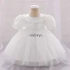 Robes de fille robe de bébé de Noël vert pour filles 1er anniversaire robe de soirée bébé bébé fille tulle baptême de fête princesse robes 0-2y h240508