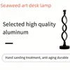 1pc LED Charging Spiral Table Lamp, KTV Cafe Bedroom Bedside Decoration Night Light, Super Good-looking And Durable