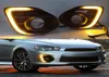 1 par dimlampan 12V LED Daytime Running Light DRL Lamp med gul signal för Mitsubishi Lancer 2016 2017 2018 20198569725