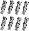 10Pcs Car T10 194 LED Bulb W5W 192 White 3030 10SMD Canbus Car License Plate Lights Dome Festoon Lamp Door Side Map Lights Super B1842347