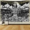 Tapestry Tapestry Hippie Mushroom Tapestries Aesthetic Moth Moot and Stars Snake Wall معلق لديكور غرفة المعيشة 240111