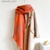 Foulards Luxe imprimé léopard écharpe femmes cachemire Imitation écharpe automne hiver chaud hommes en plein air Wrap Foulard châle Foulard Bandana Q240111