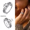 100% Plata De Ley 925 argent bleu Zircon couronne anneaux pour femmes plaqué or Rose anneaux exquis mariage anniversaire bijoux cadeau