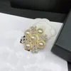 Nieuwe mode broche vol diamanten Persoonlijkheid elegante revers veelzijdige temperament pin trui accessoires rood goud Parel Diamant zilver Messing een broche 231